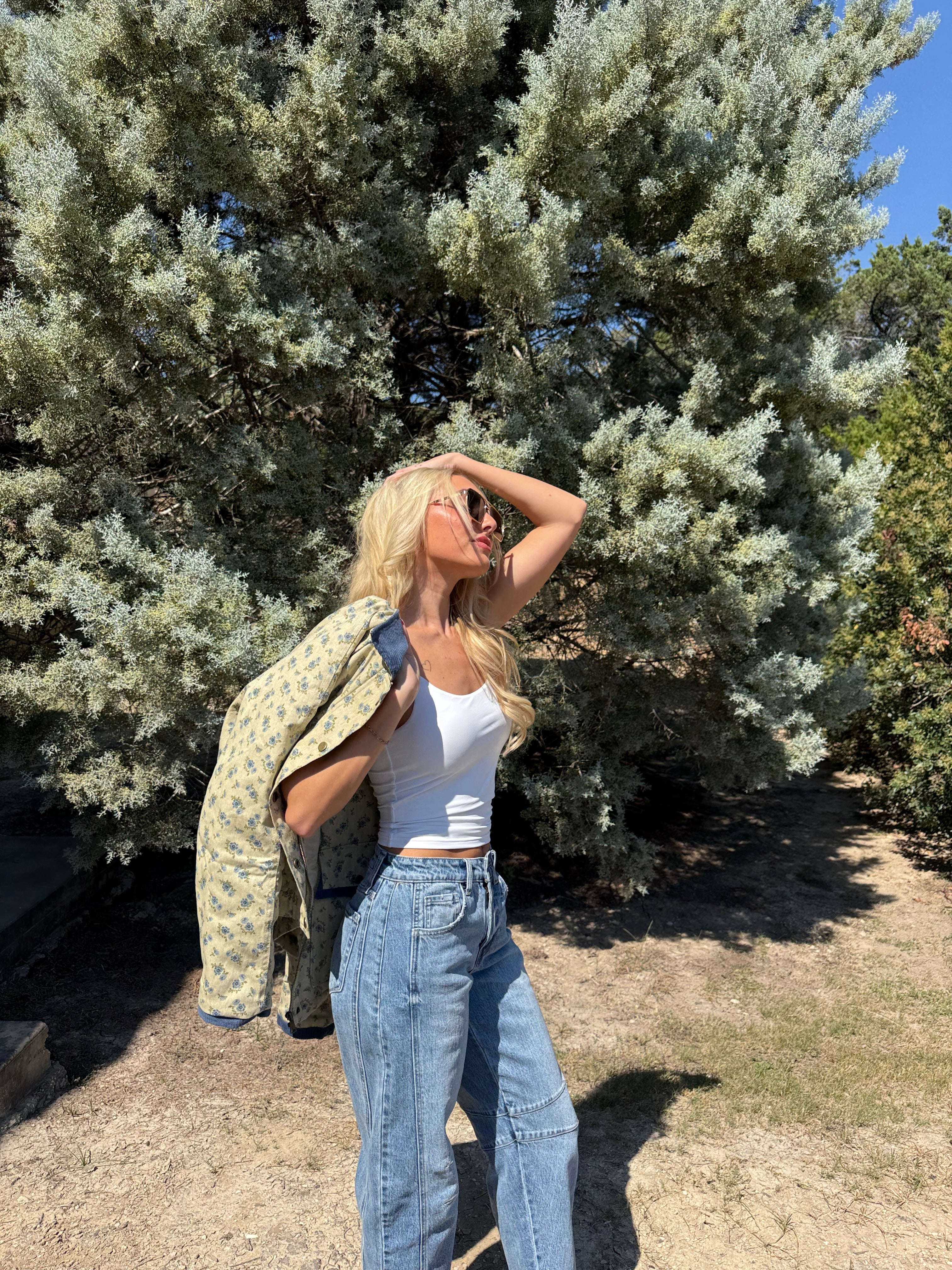 Vintage Floral Print Jacket