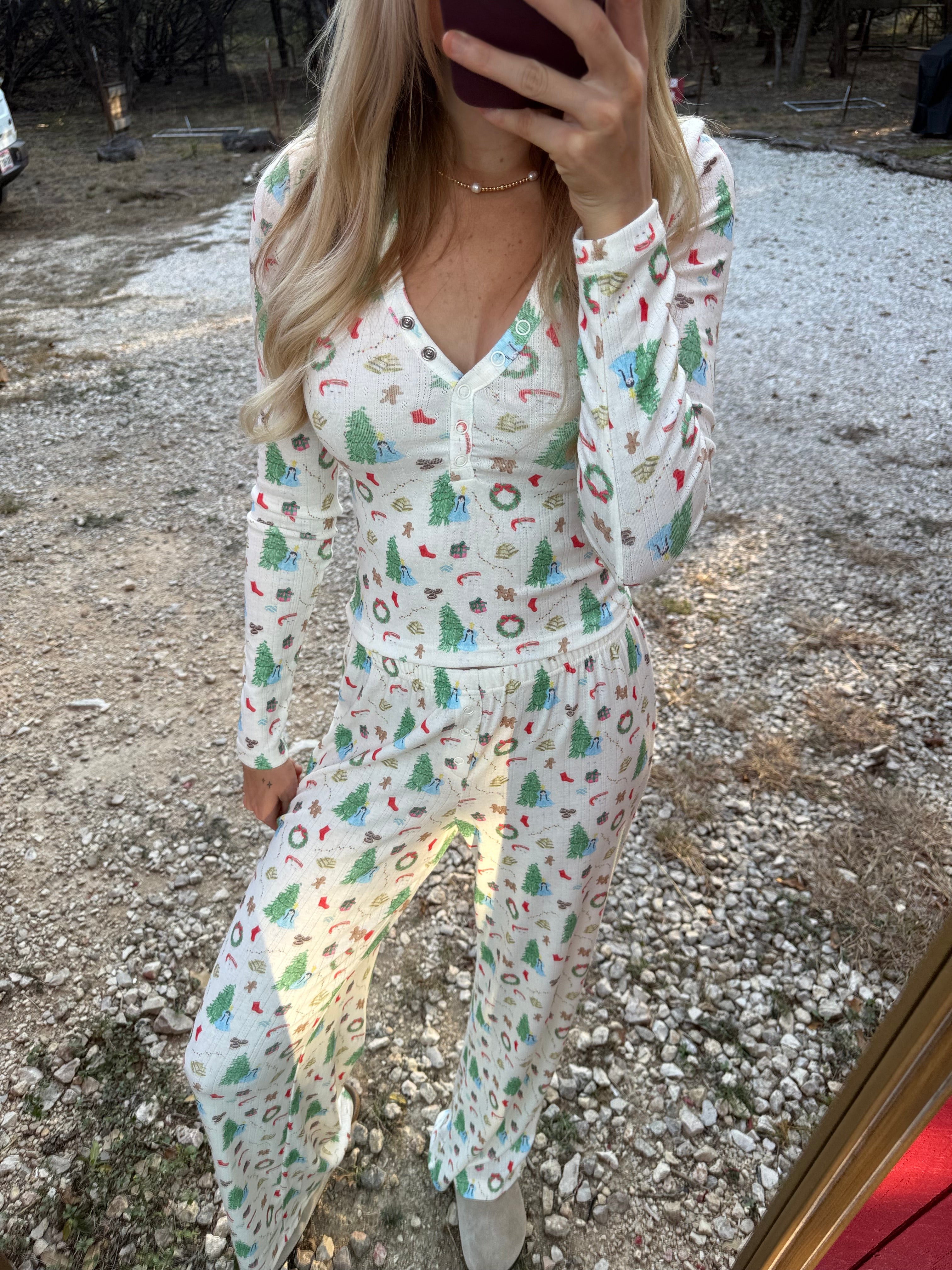Christmas Henley Pajamas
