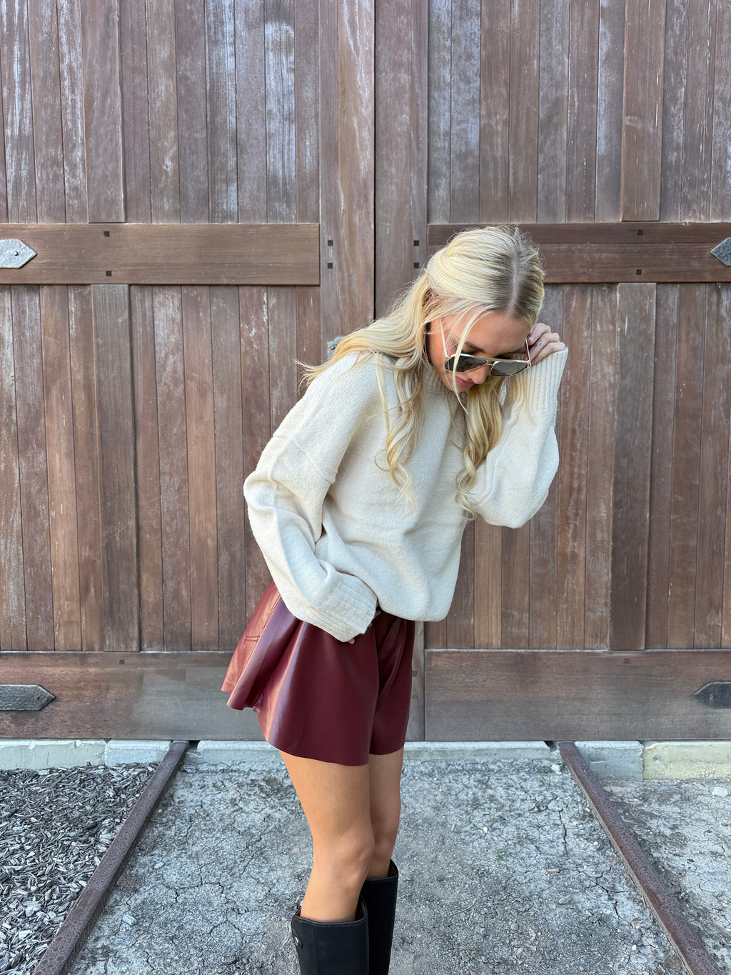 Riley Faux Leather Shorts