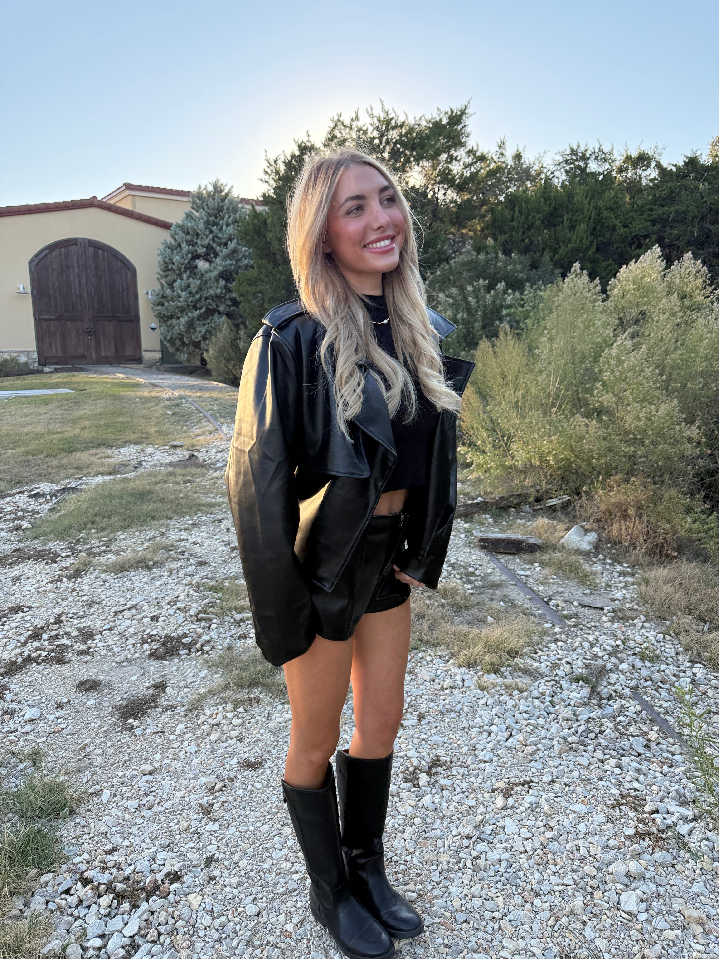 Emery PU Faux Leather Shorts