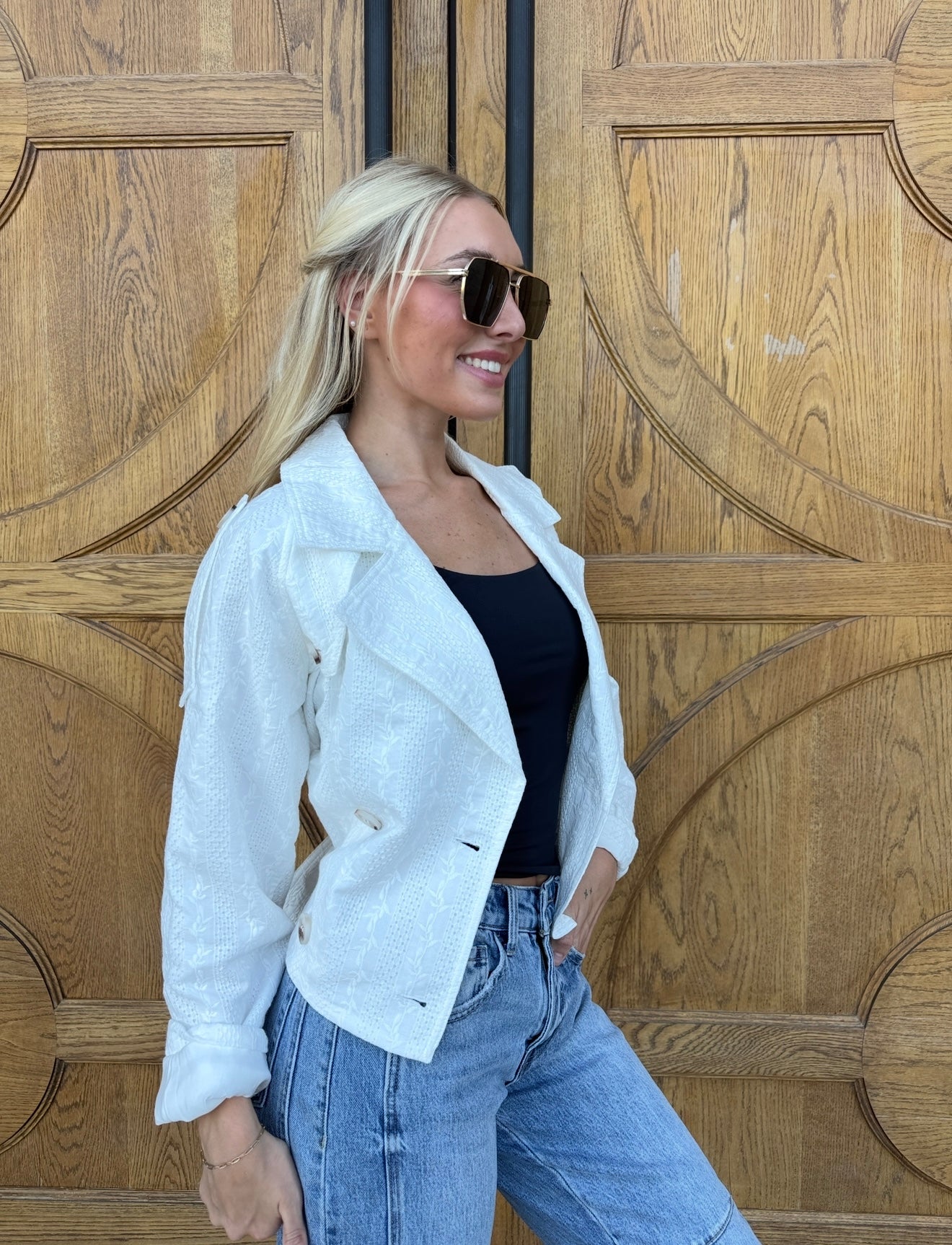 Bendetta Crop Trench Jacket