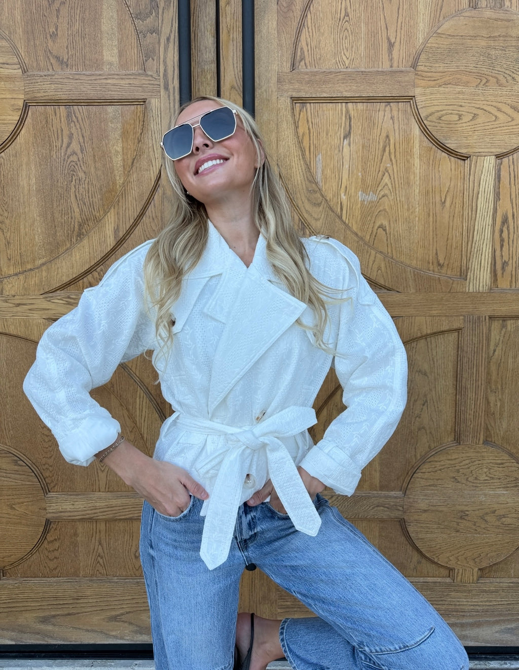 Bendetta Crop Trench Jacket