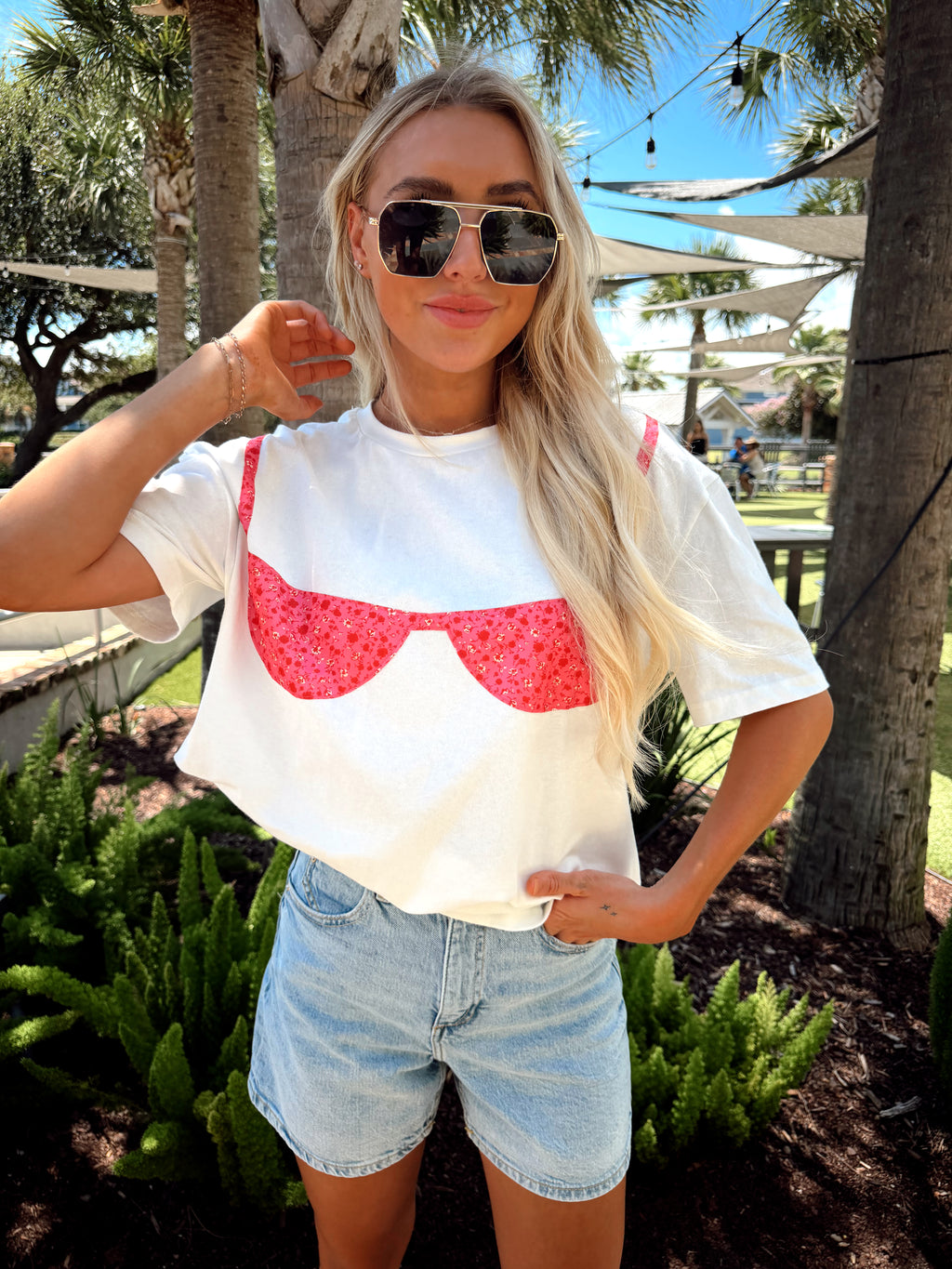 Floral Bikini Tee