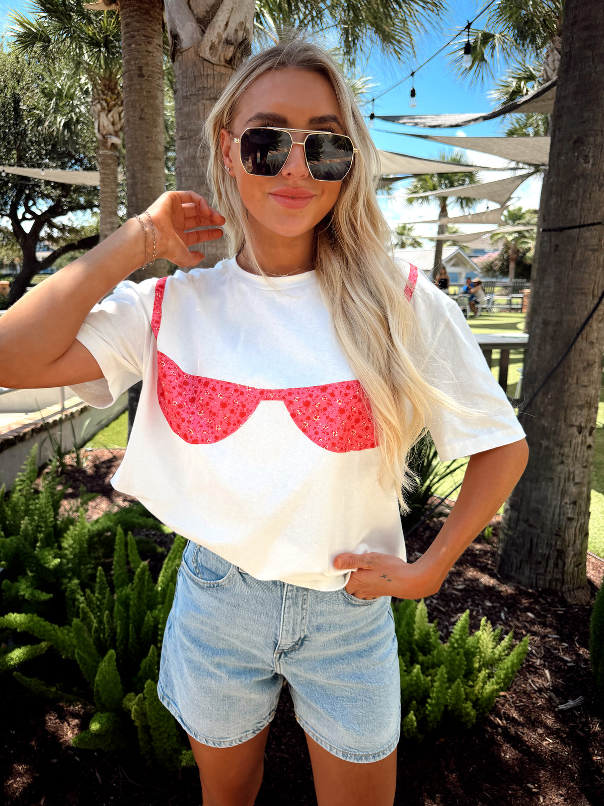Floral Bikini Tee