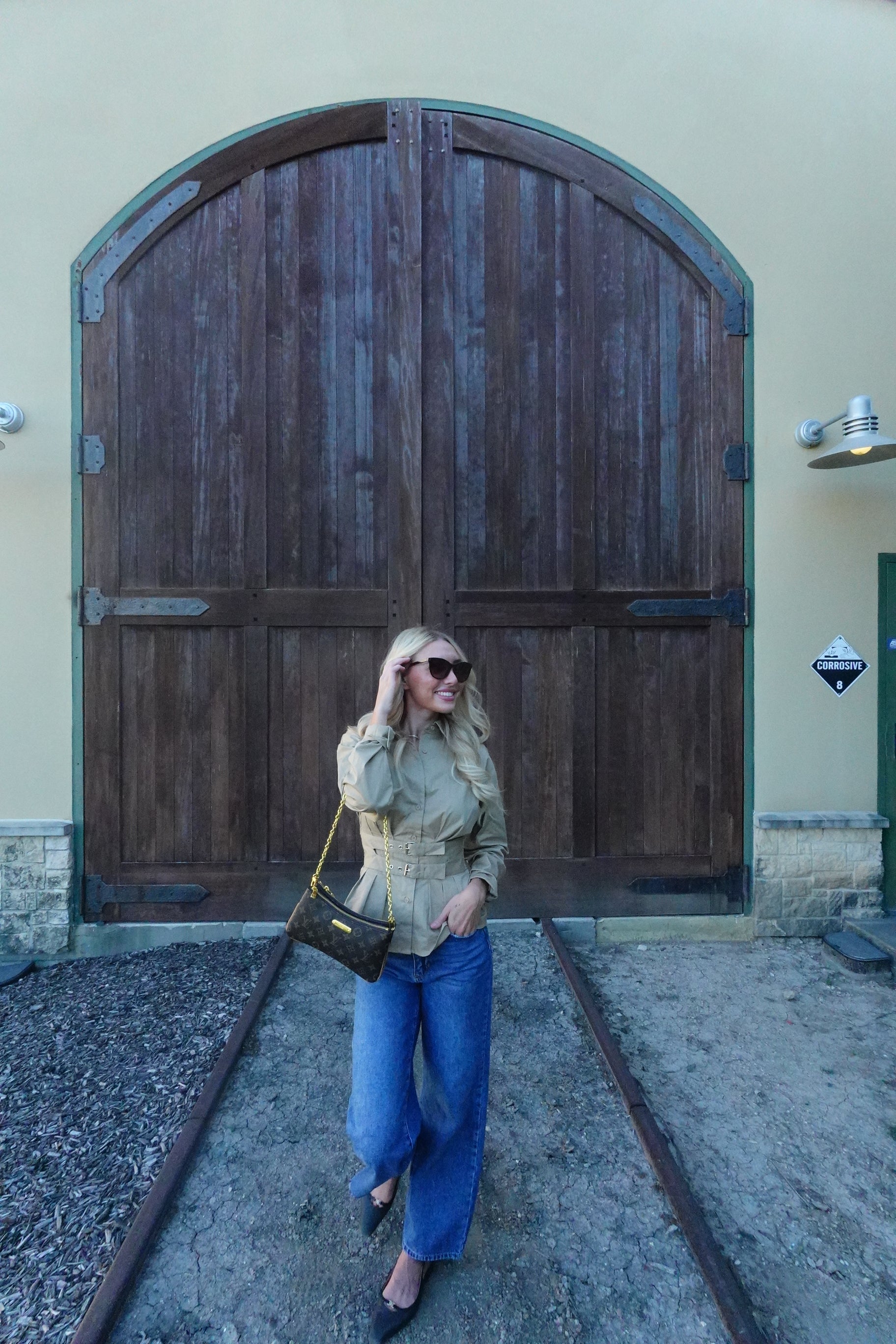 Woven Belted Grace Top