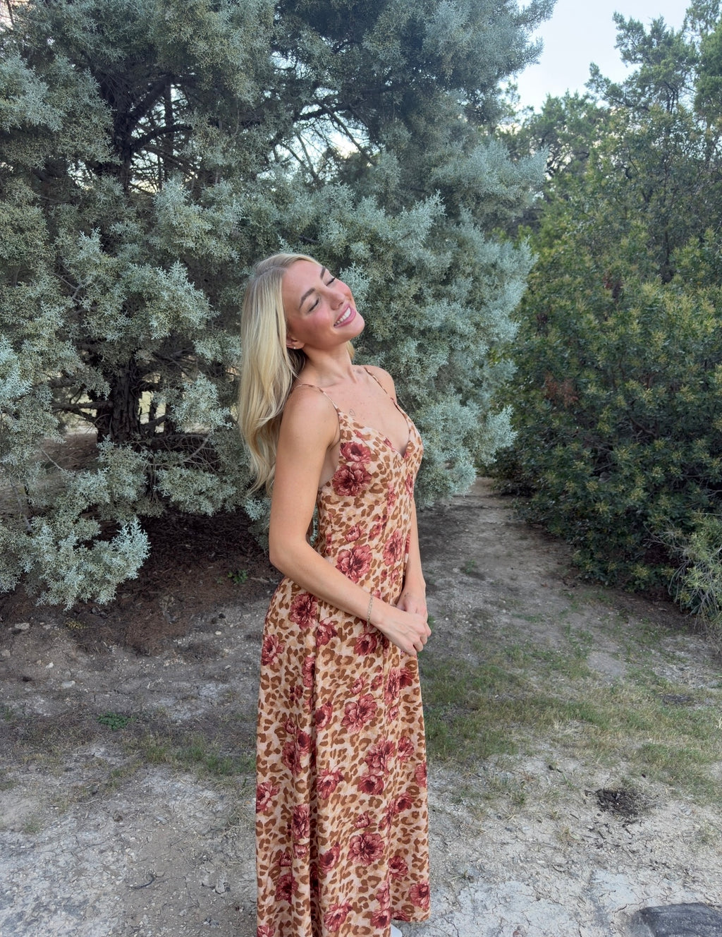 Floral & Leopard Maxi Dress