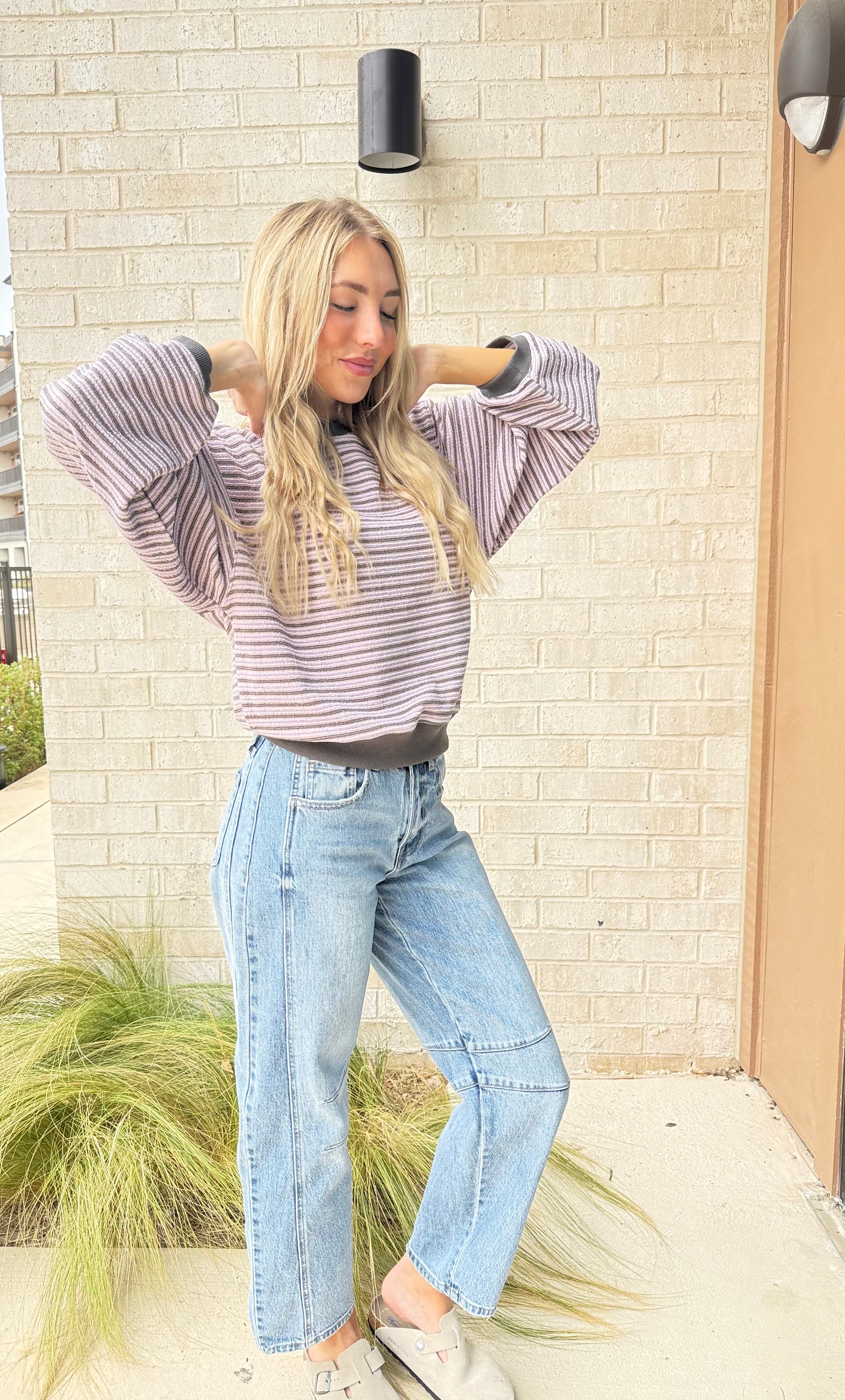 Relaxed Striped Pullover