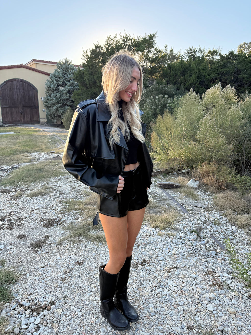 Emery PU Faux Leather Shorts