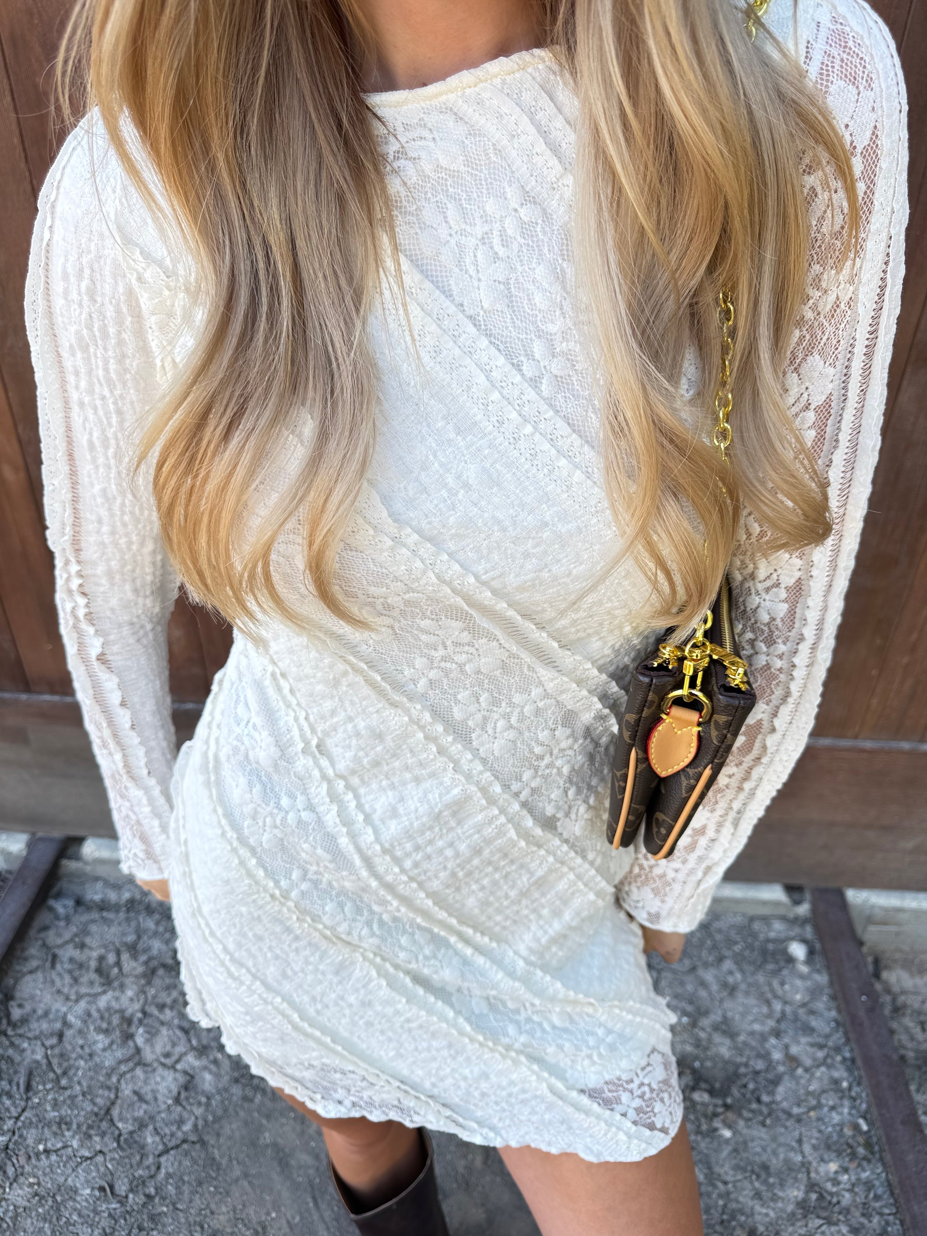 Romantic Lace Mini Dress