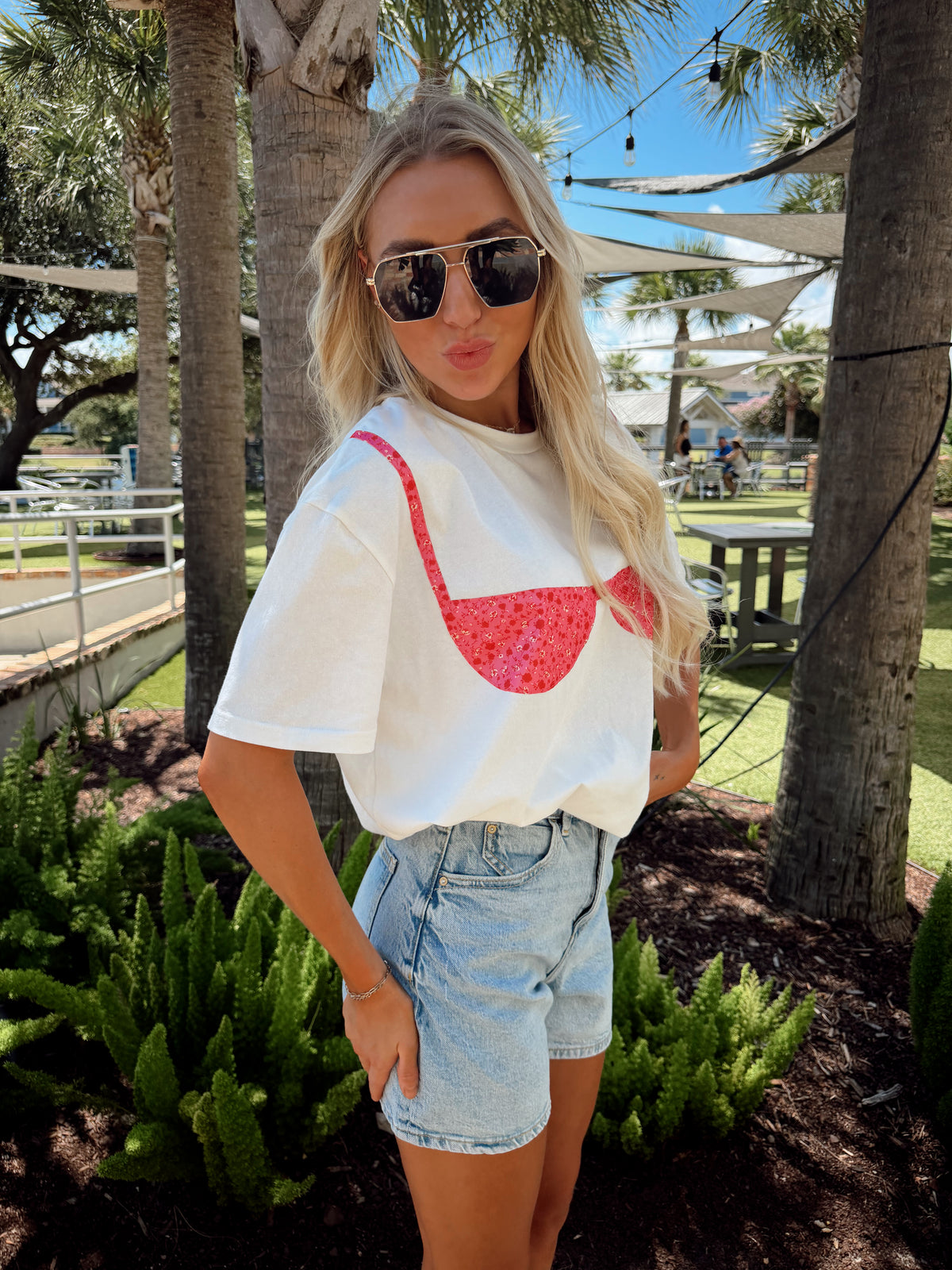 Floral Bikini Tee