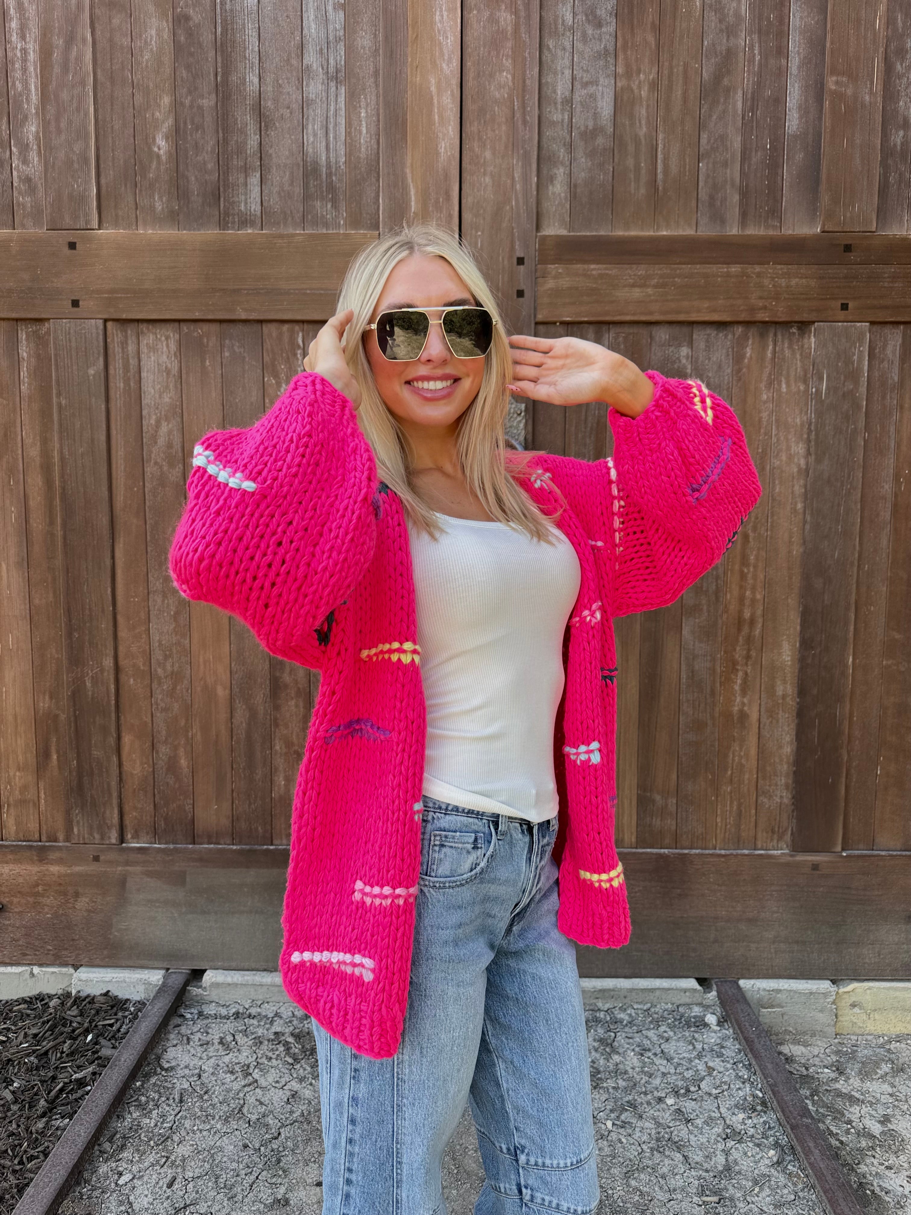 Chunky Knit Open Cardigan