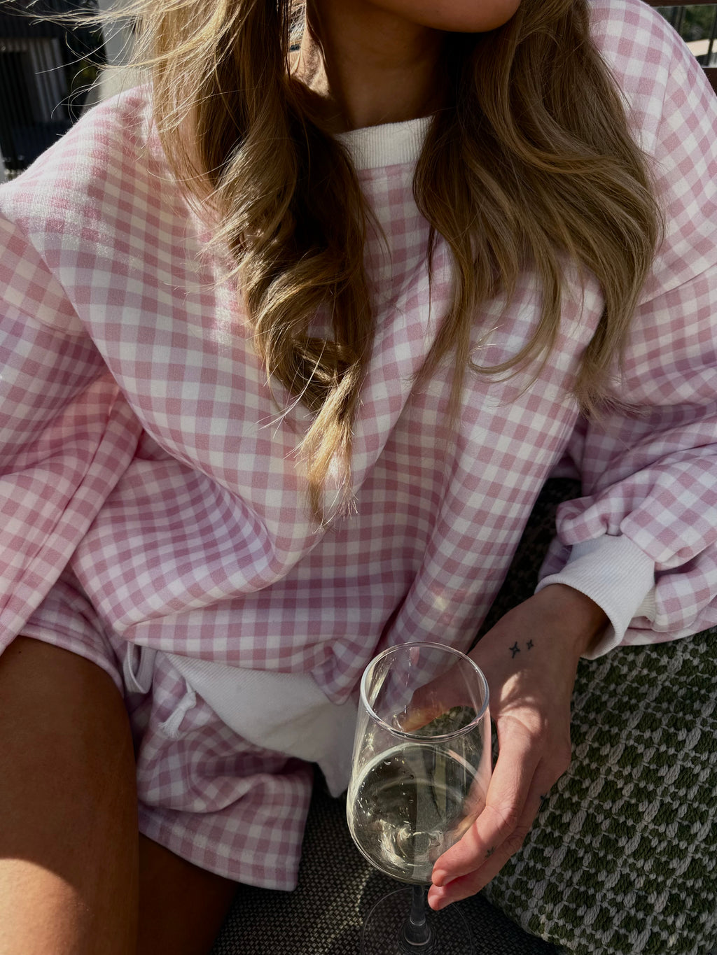 Pink Gingham Set