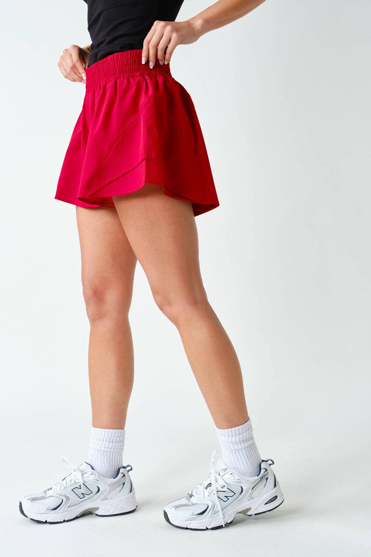 Cherry Windbreaker & Short Set