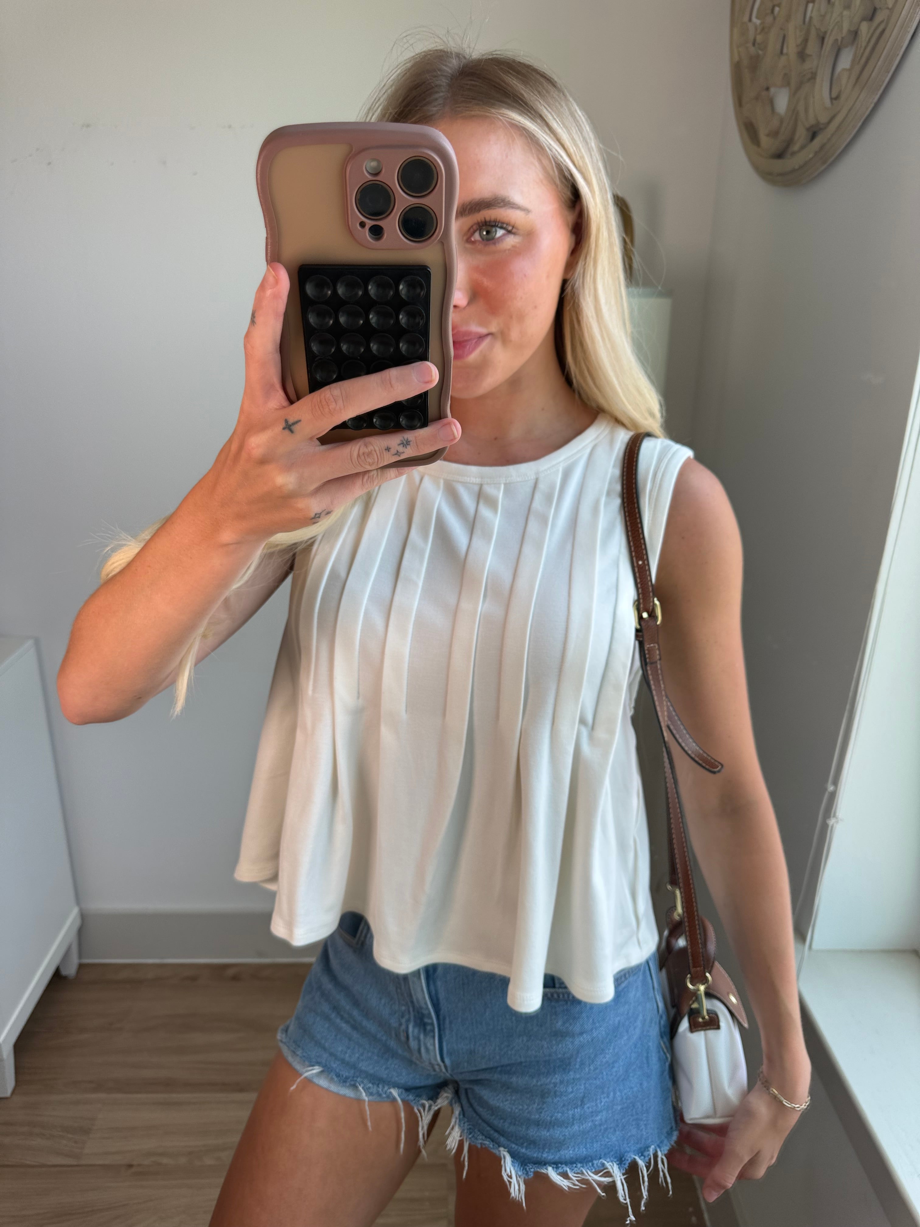 The Everyday Pleated Tank