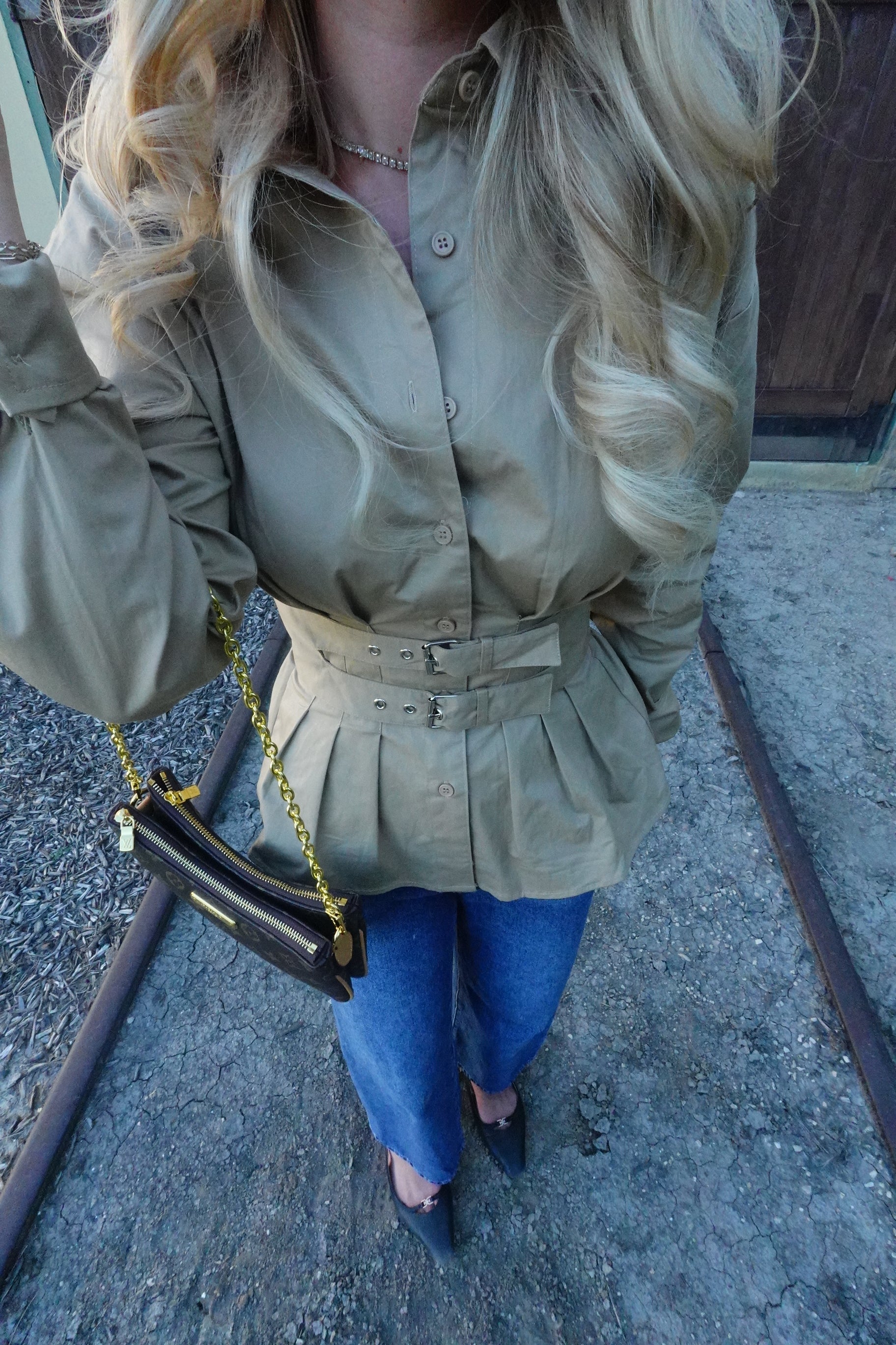 Woven Belted Grace Top