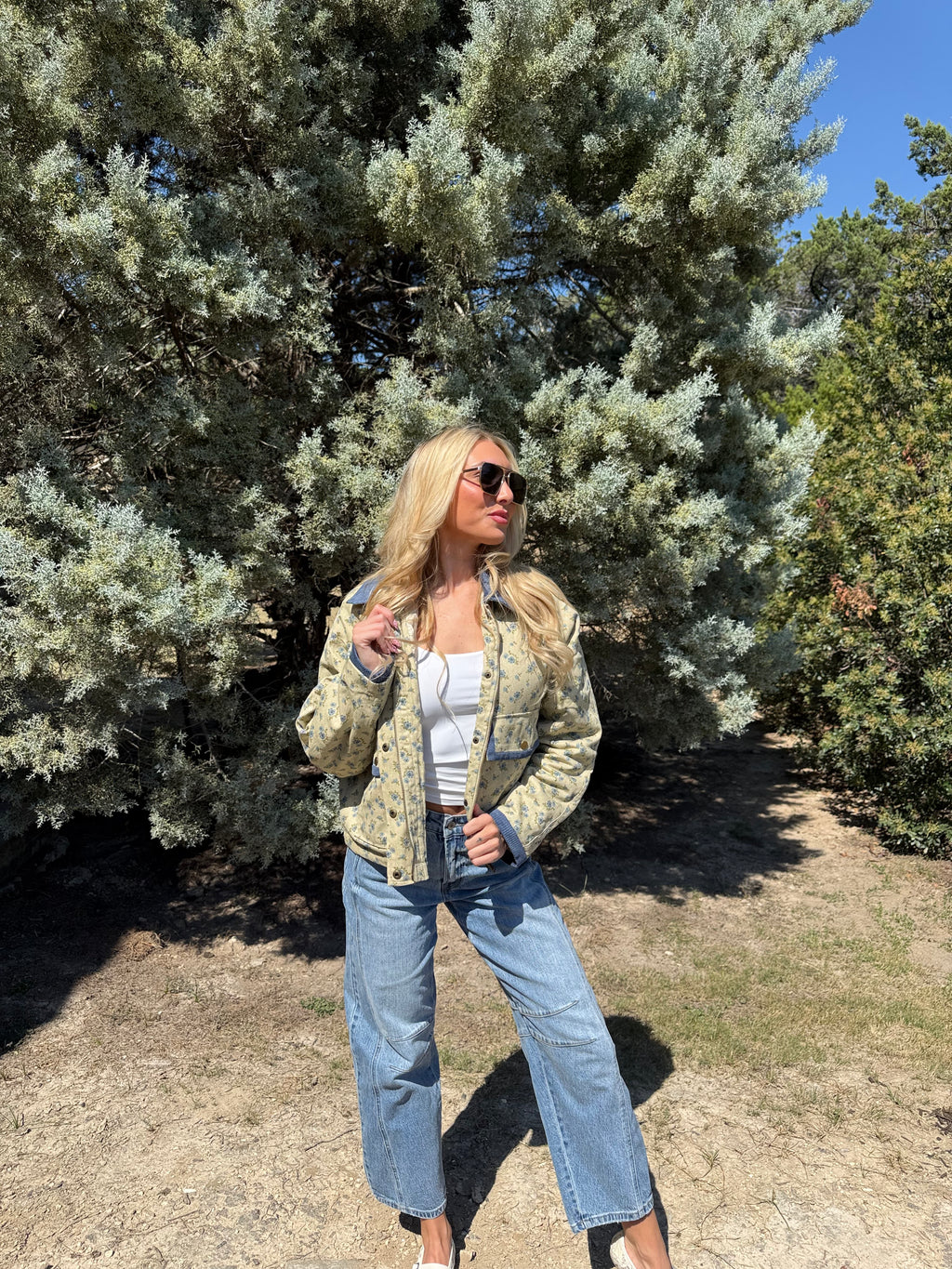 Vintage Floral Print Jacket