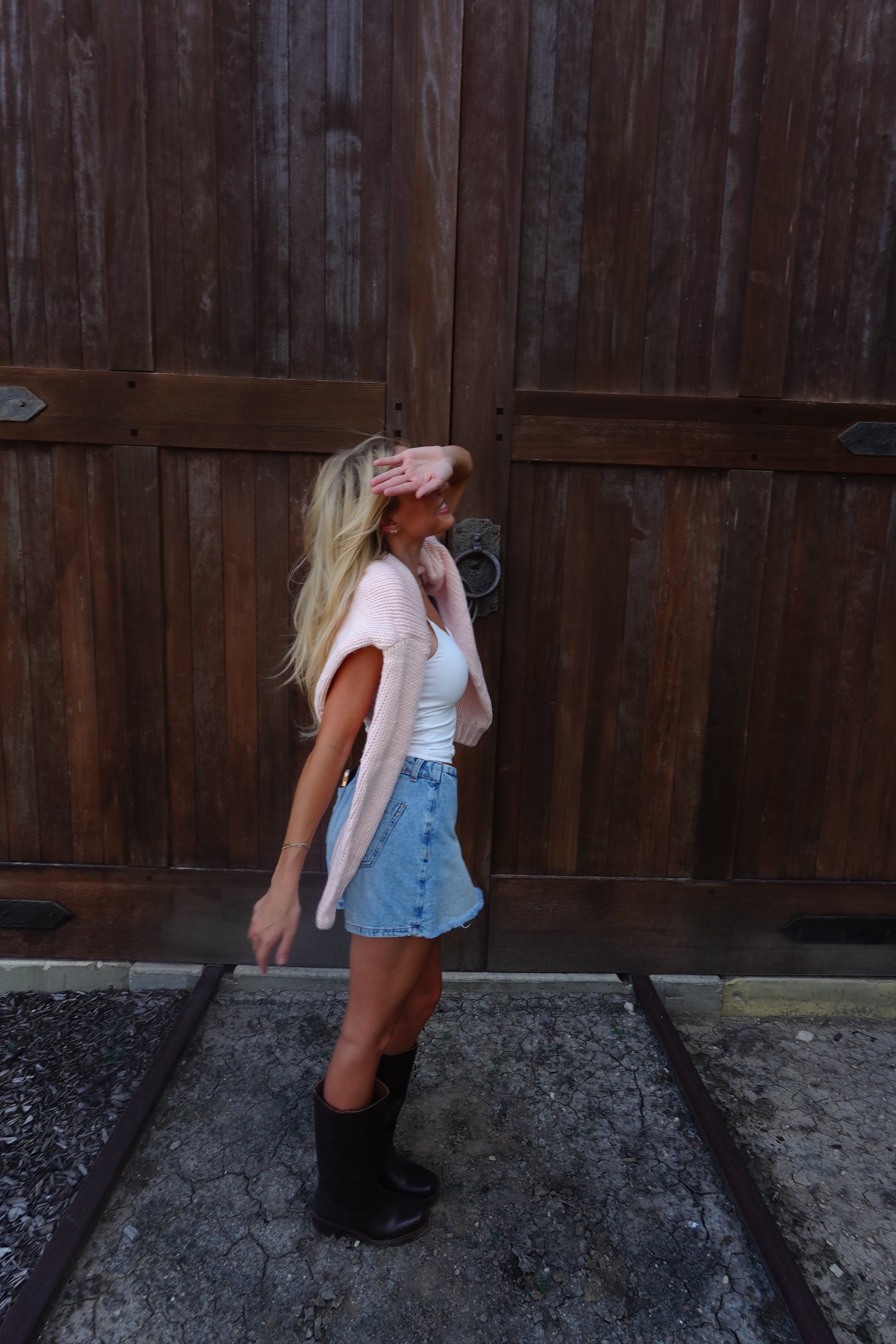 Pink OTS Relaxed Sweater