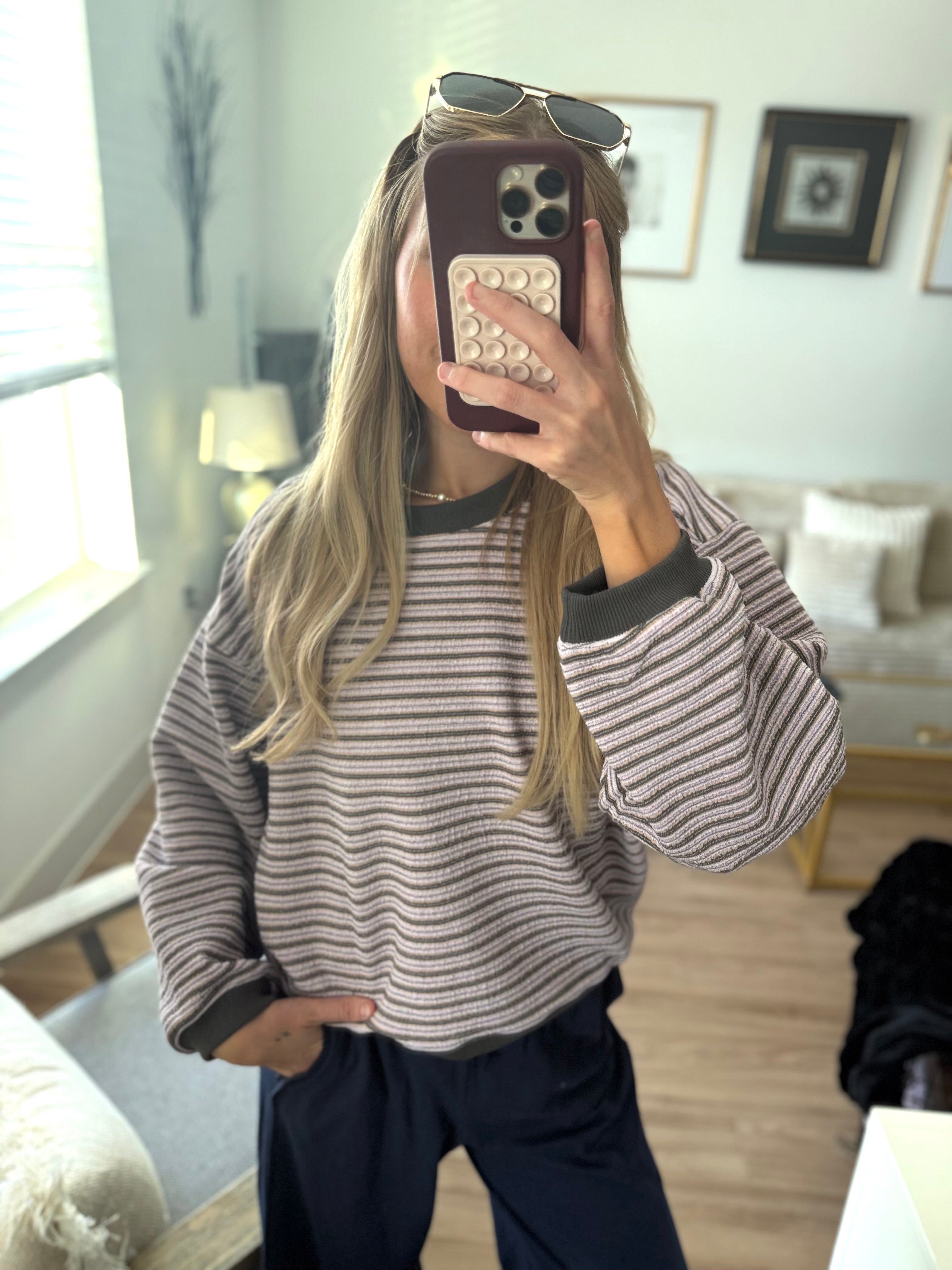 Relaxed Striped Pullover