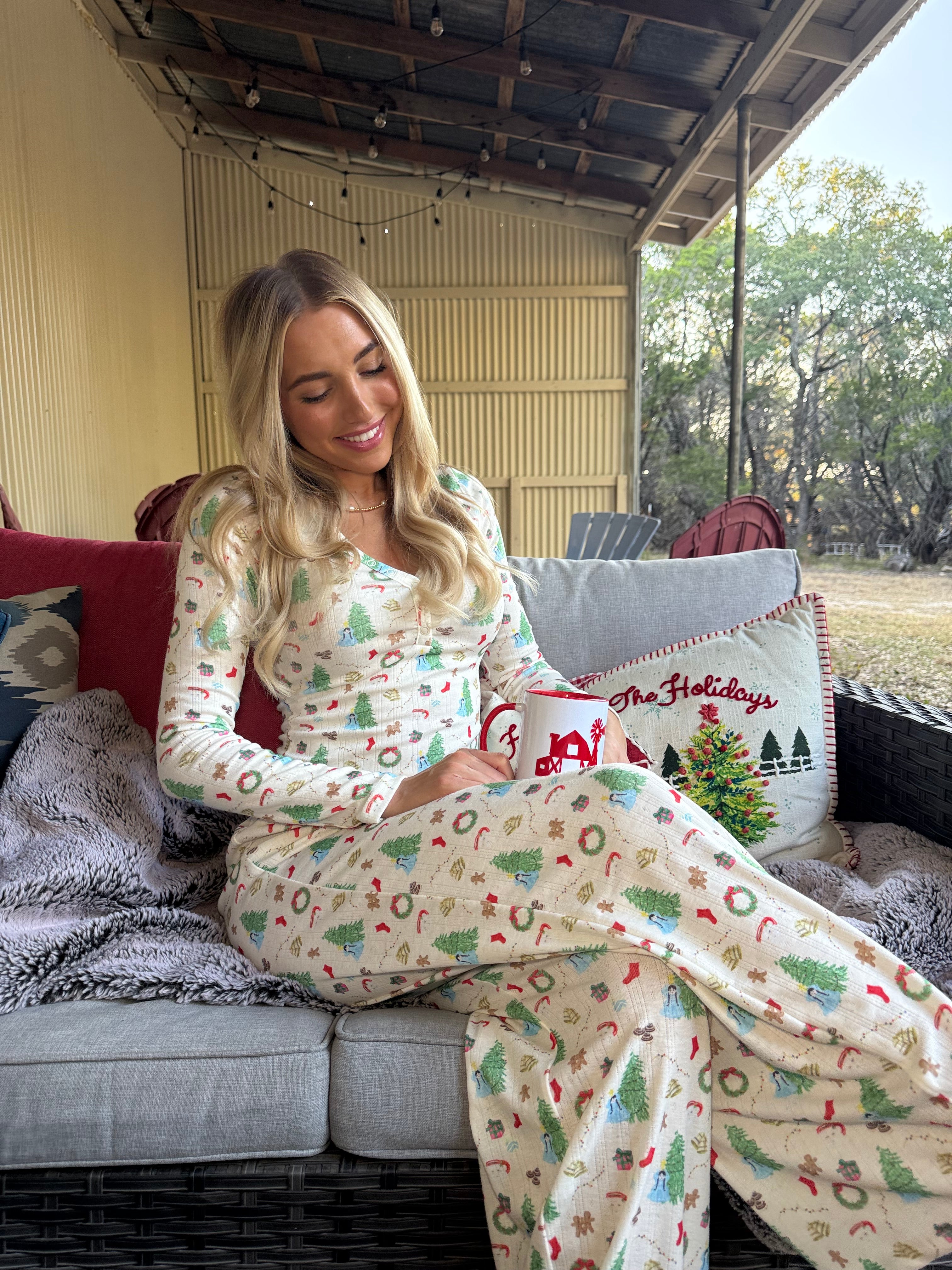 Christmas Henley Pajamas