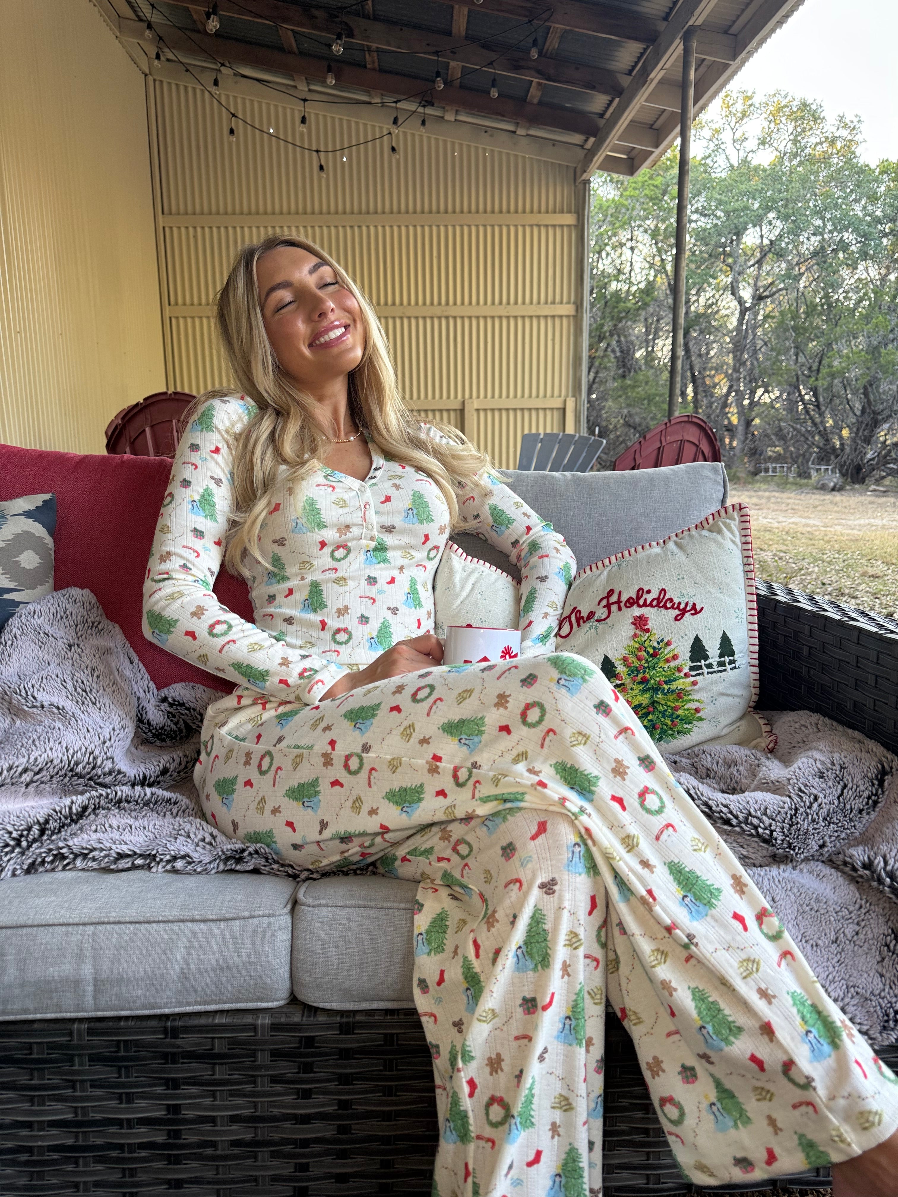 Christmas Henley Pajamas