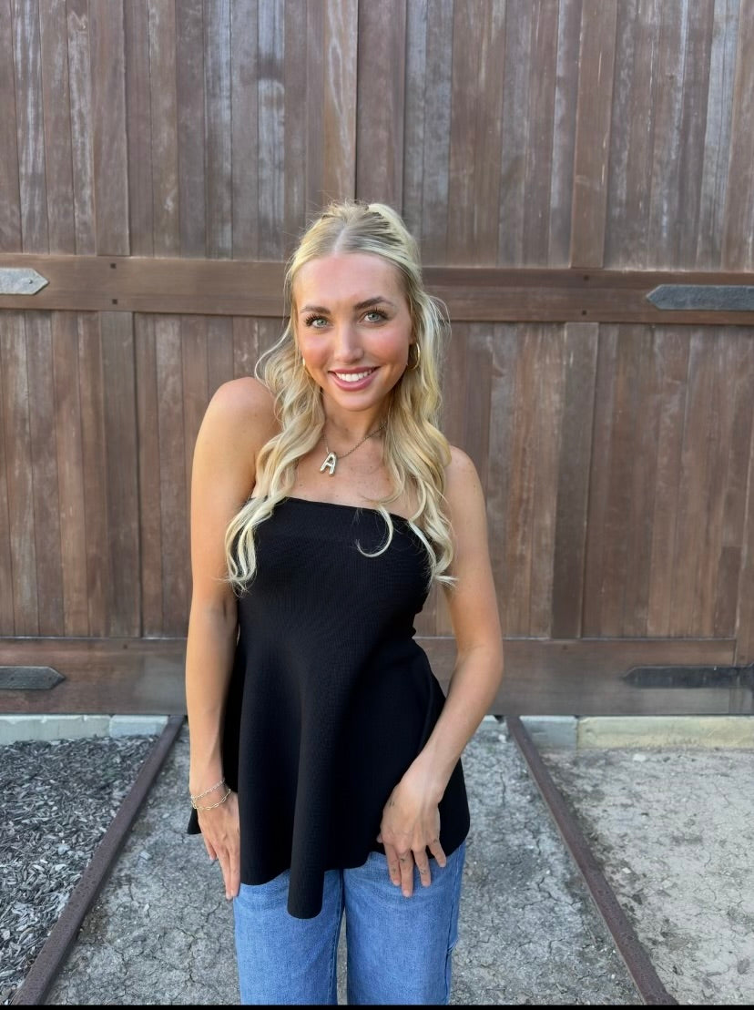 Judy Strapless Sweater Top